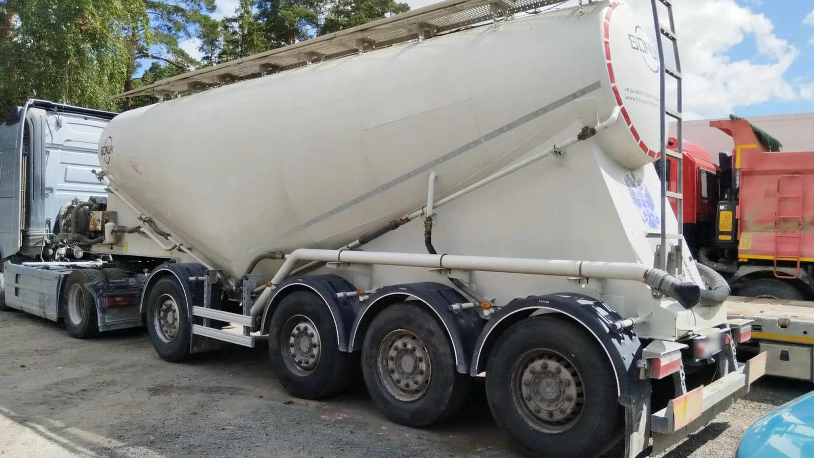 BONUM 914231 Полуприцеп цистерна для сыпучих грузов, фото 4