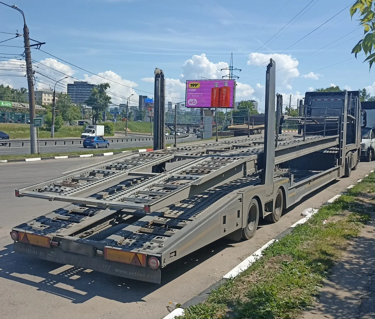 Автоспецтехника-Канаш 9492* Полуприцеп автовоз, фото 3