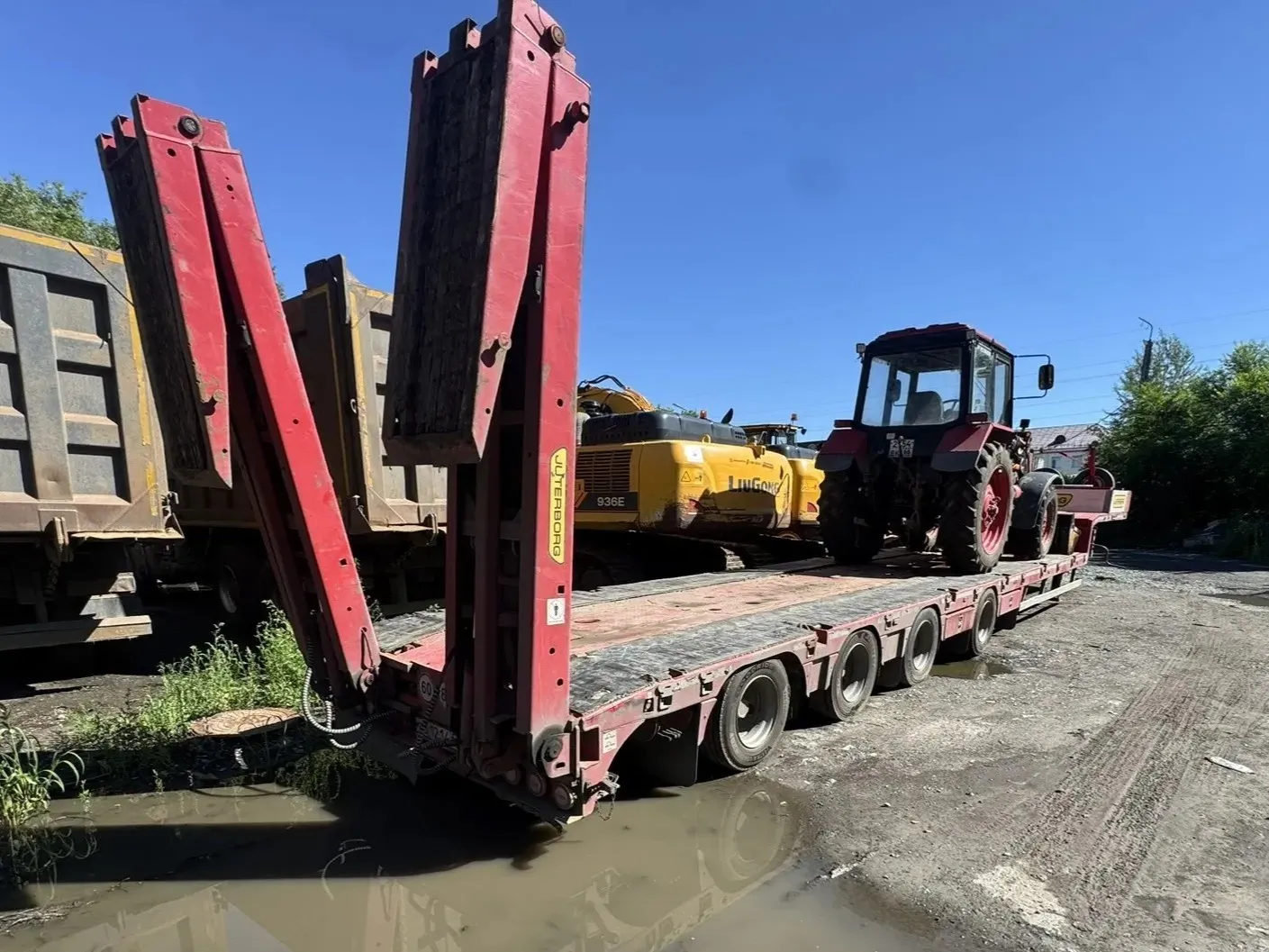 Ютерборг 9852* Полуприцеп тяжеловоз 4 оси, фото 3