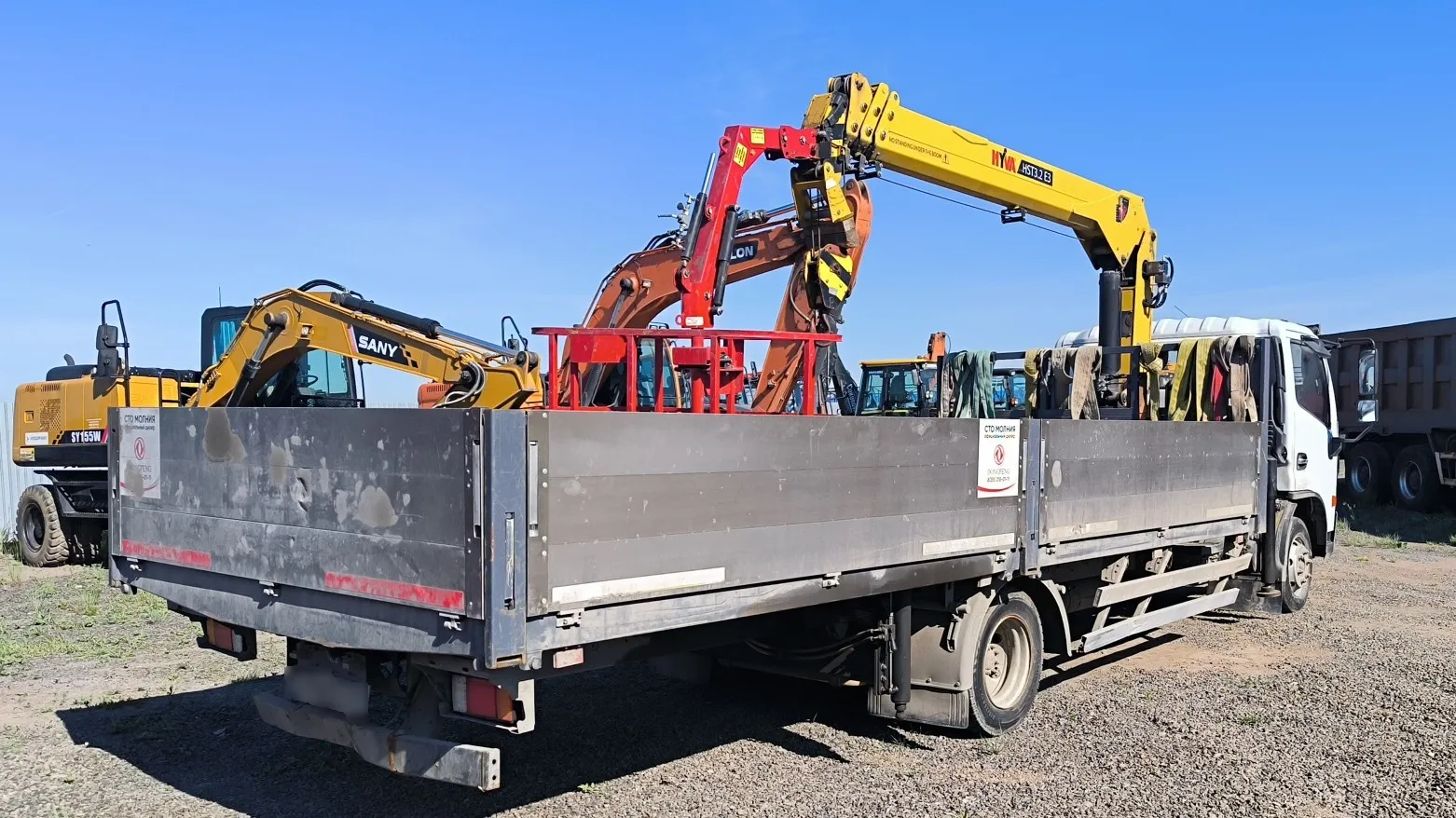 Феникс 78* на шасси Dongfeng C80 4x2 Бортовой с КМУ, фото 3