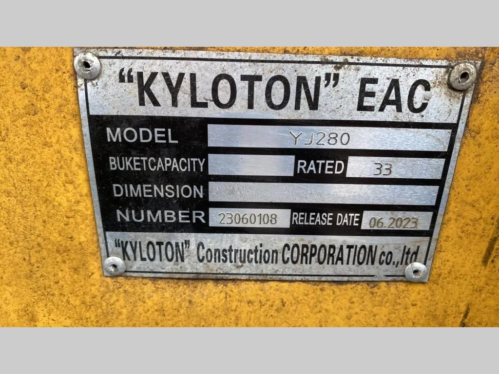 KUBOTA YJ 280 KYLOTON, фото 5