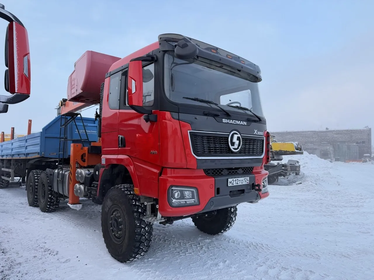 Тктд 5347* на шасси Shacman SX4258 6x6 Седельный тягач с КМУ, фото 2