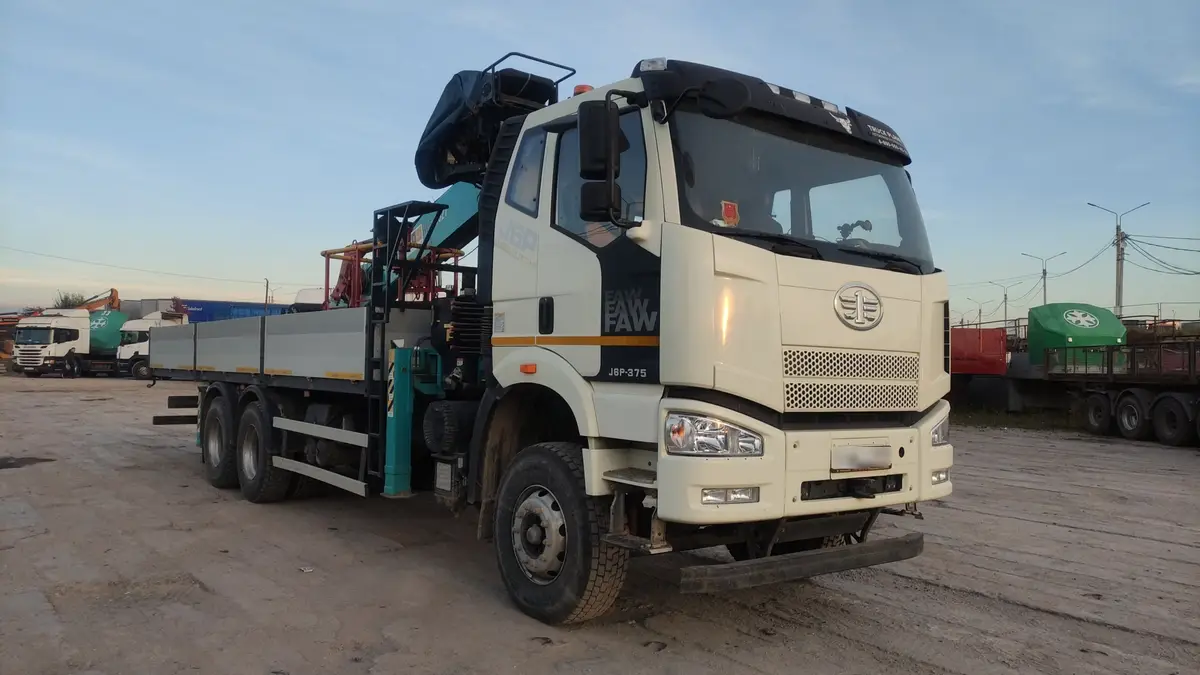 Автостар 6816* на шасси FAW CA 3250 6x4 Бортовой с КМУ, фото 2