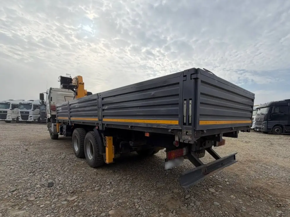Строительные Подъемные Машины 7327* на шасси FAW CA 3250 6x4 Бортовой с КМУ, фото 4